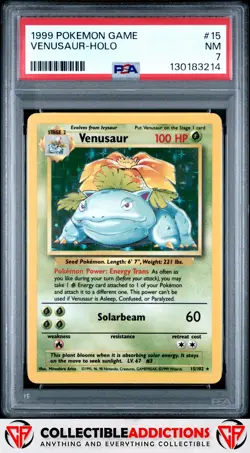1999 Pokemon Game #15 Venusaur PSA 7 - Image 1