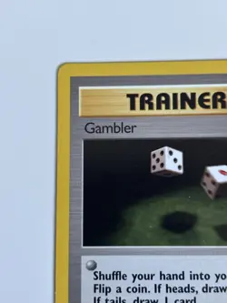 Pokemon TCG Gambler Fossil 60/62 1st Edition Common Trainer Regular English 1999 - Image 3