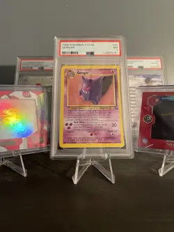 1999 Pokemon Fossil Gengar 20/62 PSA 7! - Image 1