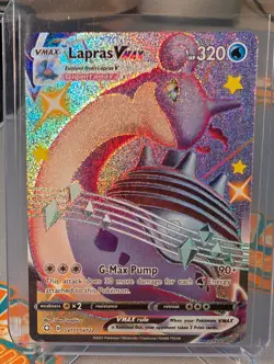 Pokemon TCG Lapras VMAX SV111/SV122 Sword & Shield Shiny Vault NM Shining Fates - Image 1
