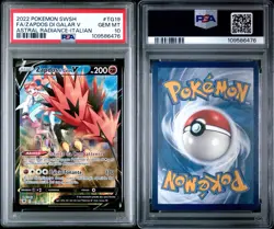 PSA 10 GEM MT Zapdos di Galar V #TG19/TG30 Lucentezza Siderale Italiano Pokemon - Image 3