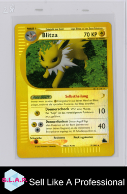 BLITZA POKEMON 13/144 2003 SKYRIDGE REVERSE FOIL GERMAN - Image 1