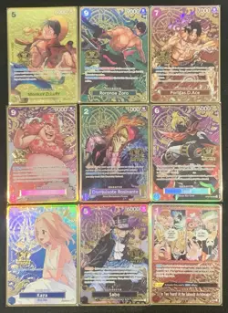 One Piece Card Game English Version 2nd Anniversary Set (Only Cards) 9 Cards - Image 1