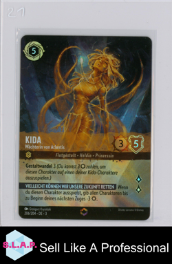 KIDA WACHTERIN VON ATLANTIS DISNEY LORCANA 206/204 DE 3 2024 GER ENTCHANTED - Image 1