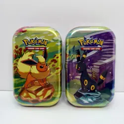 Pokemon - Prismatic Evolutions Mini Tin Umbreon And Flareon TCG Card New Sealed - Image 1