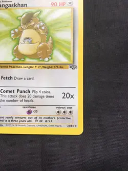Pokemon Cards: 1st Edition Jungle Rare: Kangaskhan 21/64 - Image 4