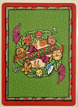Pokkedo Betris & Oven HootHoot Christmas V2 Derpy Card 02/30 Pokemon Fan Art - Image 2