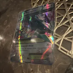 Pokemon M Rayquaza EX 76/108 Ultra Rare Full Art Holo Roaring Skies Card - Image 2