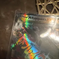 Pokemon M Rayquaza EX 76/108 Ultra Rare Full Art Holo Roaring Skies Card - Image 5
