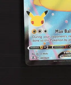 Flying Pikachu VMAX 007/025 Celebrations Ultra Rare Holo Pokemon Card NM - Image 5