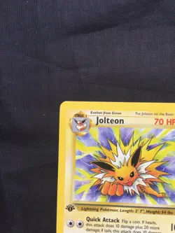 Pokemon Cards: 1st Edition Jungle Rare: Jolteon 20/64 - Image 2