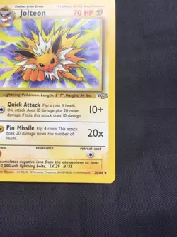 Pokemon Cards: 1st Edition Jungle Rare: Jolteon 20/64 - Image 4