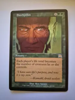 1x MTG magic cards Biorhythm Onslaught, English NM x1 - Image 1