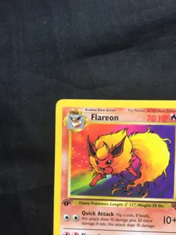 Pokemon Cards: 1st Edition Jungle Rare: Flareon 19/64 - Image 2