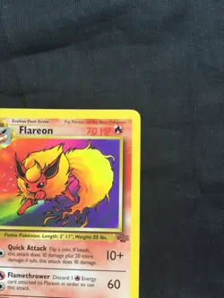 Pokemon Cards: 1st Edition Jungle Rare: Flareon 19/64 - Image 3