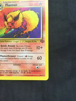 Pokemon Cards: 1st Edition Jungle Rare: Flareon 19/64 - Image 4