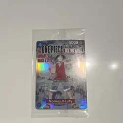 Bandai Namco Monkey.D.Luffy US Voyage Holo Card One Piece SEALED!!! - Image 1