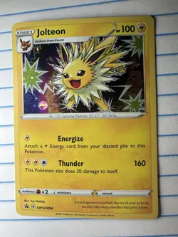 Jolteon SWSH094 SWSH: Sword & Shield Promo Cards Holo GALAXY SWIRL - Image 1