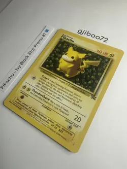Pokemon IVY Pikachu Black Star 1 - League Promo Exclusive WotC - 1999 Card - Image 2
