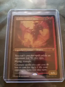 MTG COMMANDER LEGENDS RAKDOS, LORD OF RIOTS ETCHED FOIL RARE - Image 1
