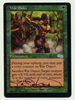 MTG Artist Proof War Dance Terese Nielsen Urza's Saga Magic The Gathering Signed - Image 1