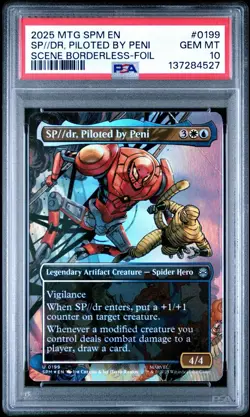 2025 Magic the Gathering Marvel Spider-Man SP dr Piloted by Peni Foil PSA 10 - Image 1