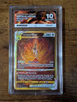 Pokemon Arceus VSTAR GG70 - Crown Zenith Special Illustration - ACE 10 Gem Mint - Image 1