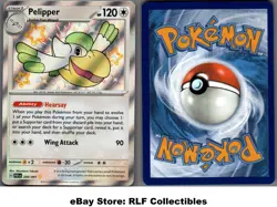 2024 Pokemon, Paldean Fates, #204/091 Pelipper, Holo Shiny Rare - Image 1