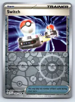 Pokemon TCG Scarlet & Violet Reverse Holo Switch 194/198 Common - Image 1