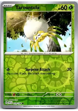 Pokemon TCG Scarlet & Violet Reverse Holo Tarountula 018/198 Common - Image 1