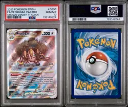 POKEMON PSA 10 REGIGIGAS VASTRO FULL ART GG55/GG70 ZENIT REGALE ITALIAN LOW POP - Image 3