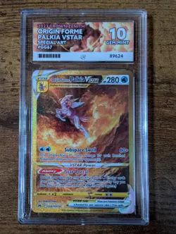 Pokemon Palkia VSTAR GG67/70 - Crown Zenith - ACE 10 Gem Mint Perfect Subgrades - Image 1