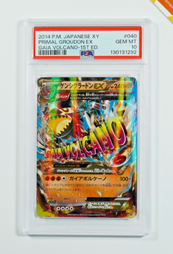 Pokemon PSA 10 Primal Groudon Ex #040 XY5 1st Ed Gaia Volcano 2014 Japanese - Image 1