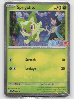 Pokemon TCG Sprigatito 191 SVP Promo Sealed Stamped Horizons Series - Image 1