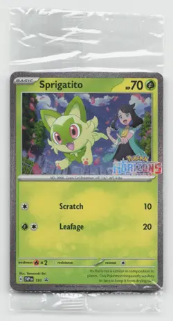 Pokemon TCG Sprigatito 191 SVP Promo Sealed Stamped Horizons Series - Image 2