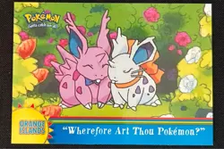Pokemon Topps 2000 #OR17 "Wherefore Art Thou" TV Series 3 Orange Islands - Image 1