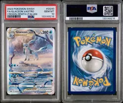 POKEMON PSA 10 GLACEON VASTRO FULL ART GG40/GG70 ZENIT REGALE ITALIANO LOW POP🌍 - Image 3