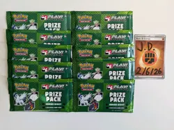 10x - Play! Pokemon Prize Pack Series 8 *SEALED* Promo Packs - Image 1