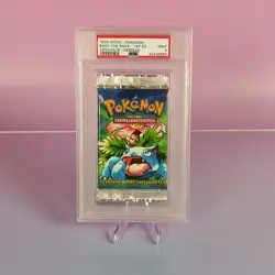 BASE PACK 1ST EDITION VENUSAUR ARTWORK POKEMON 1999 BASE SET GERMAN PSA 9 - Image 1