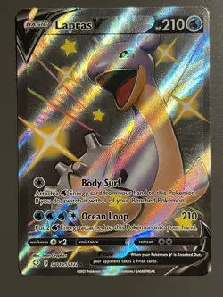 Pokemon TCG Lapras V Sv110/Sv122 Shining Fates: Shiny Vault Holo - Mint - Image 1
