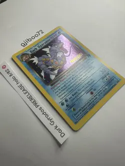 Pokemon Dark Gyarados 8/82 WotC Team Rocket Prerelease Holo Rare Promo NM - Image 3