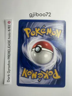 Pokemon Dark Gyarados 8/82 WotC Team Rocket Prerelease Holo Rare Promo NM - Image 4