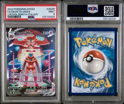 POKEMON PSA 9 DEOXYS VMAX FULL ART GG45/GG70 ZENIT REGALE ITALIANO 2023 - Image 3