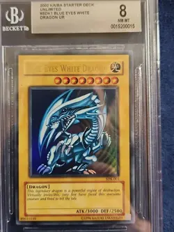 Yu-Gi-Oh! TCG Blue-Eyes White Dragon SDK- 001 Unlimited Bgs 8.0 - Image 1