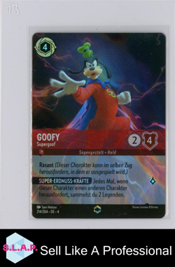 GOOFY SUPERGOOF DISNEY LORCANA 206/204 DE 4 2024 GER ENTCHANTED - Image 1
