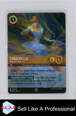 CINDERELLA MELODIEN-WEBERIN DISNEY LORCANA 206/204 DE 4 2024 GER ENTCHANTED - Image 1