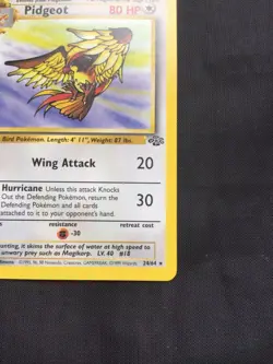 Pokemon Cards: 1st Edition Jungle Rare: Pidgeot 24/64 - Image 4
