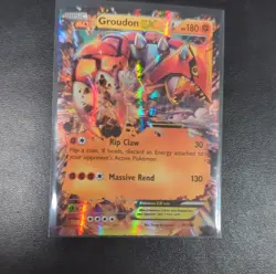Pokemon Groudon EX 85/160 XY Primal Clash Ultra Rare Holo Basic Card - Image 1