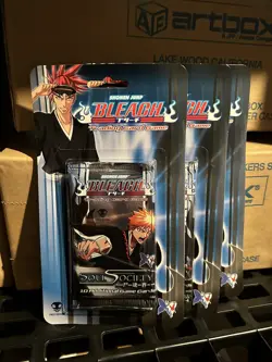 Bleach Soul Society NEW Trading Card Game TCG CCG 3 Packs Anime - Image 1