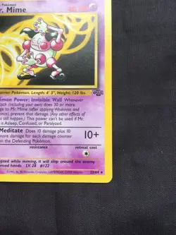 Pokemon Cards: 1st Edition Jungle Rare: Mr. Mime 22/64 - Image 4